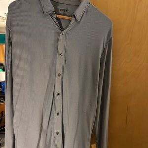 RHONE Men's Pinstripe Button Down Shirt